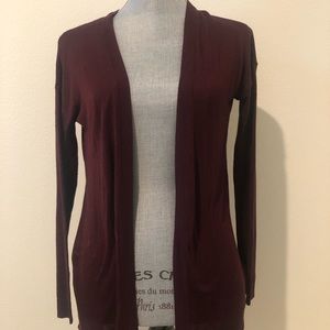 H&M Burgundy Cardigan